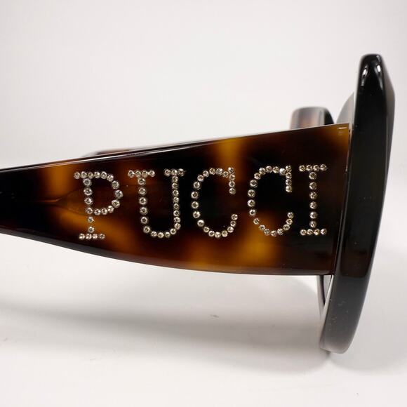 Emilio Pucci Rhinestone Logo Square Sunglasses - Picture 7 of 7